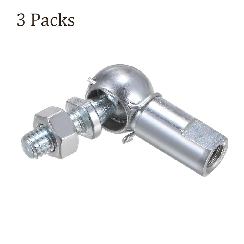 Kozelo 3 Pcs CS10 Angle Ball Joint - [M6 Right Hand Thread] A3 Steel Ball Socket Universal Joints for Automotive, Hinged Door - Image 4